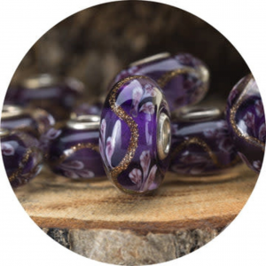 Trollbeads; clubkraal paarse iris - 2011539