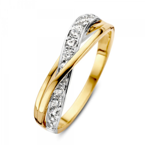 Ring bicolor zirkonia - 2011550