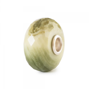 Trollbeads; rond groen-gele calciet - 2011574