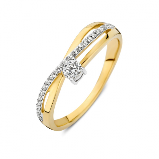 Excellent jewelery ring met zirconia;s - 2011608