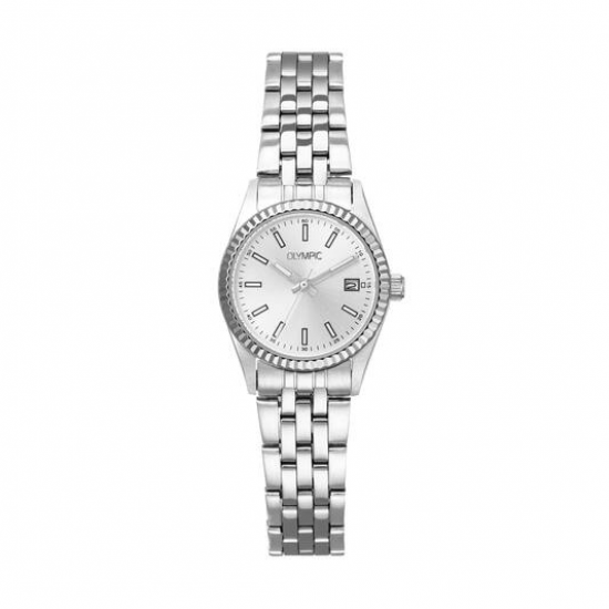 OLYMPIC dames met stalen kast en band zilverkleurige plaat - 2011694
