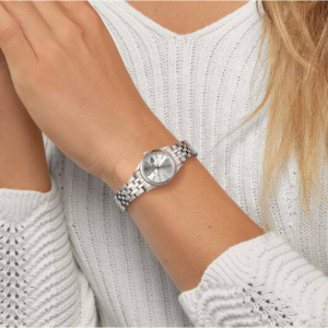 OLYMPIC dames met stalen kast en band zilverkleurige plaat - 2011694