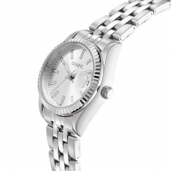OLYMPIC dames met stalen kast en band zilverkleurige plaat - 2011694