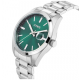 Olympic heren horloge louis met stalen band en groene plaat - 2011696
