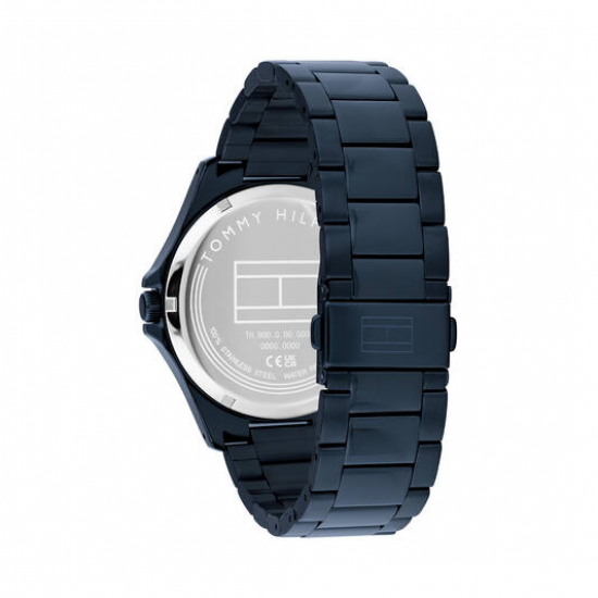 Tommy Hilfiger herenhorloge Bruce, blauwe plating met goudkleurige wijzers - 2011708