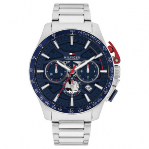 Tommy Hilfiger herenhorloge Bank, blauwe chrono  wijzerplaat - 2011709