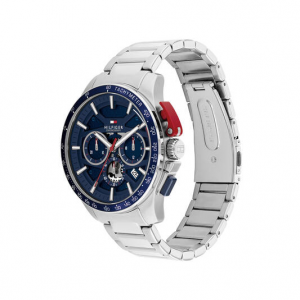 Tommy Hilfiger herenhorloge Bank, blauwe chrono  wijzerplaat - 2011709