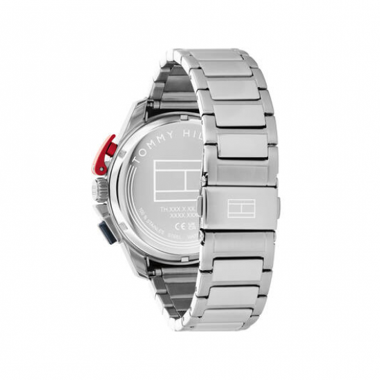 Tommy Hilfiger herenhorloge Bank, blauwe chrono  wijzerplaat - 2011709