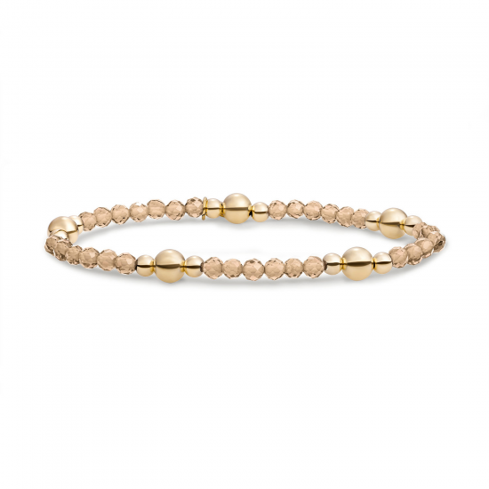 Sparkling armband light gold citrinequartz bold mix gold - 2011742