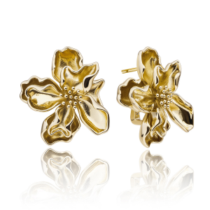 Sparkling Jewels earrings botanic push back gold - 2011745 Sparkling Jewels earrings botanic push back gold - 2011745