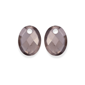 Sparkling Jewels eartones medium oval smokey quartz - 2011747 Sparkling Jewels eartones medium oval smokey quartz - 2011747