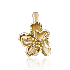 Sparkling Jewels pendant botanic clip gold CZ - 2011761