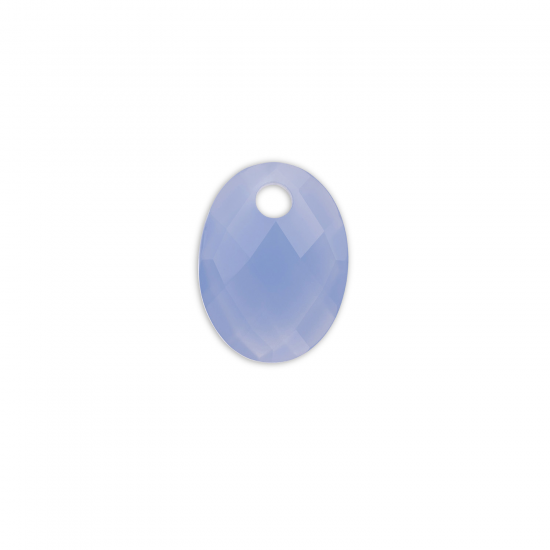 Sparkling Jewels pendant gemstonemedium oval milky blue jade - 2011768