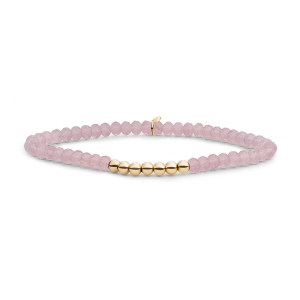 Sparkling Jewels bracelet pink opalite reverse universe gold 4mm - 2011774 Sparkling Jewels bracelet pink opalite reverse universe gold 4mm - 2011774