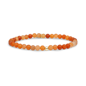 Sparkling Jewels braceletred aventarine saturn small  gold 4mm - 2011779