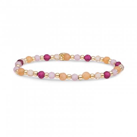 Sparkling jewels bracelet multi gem interstellar gold 3mm - 2011794