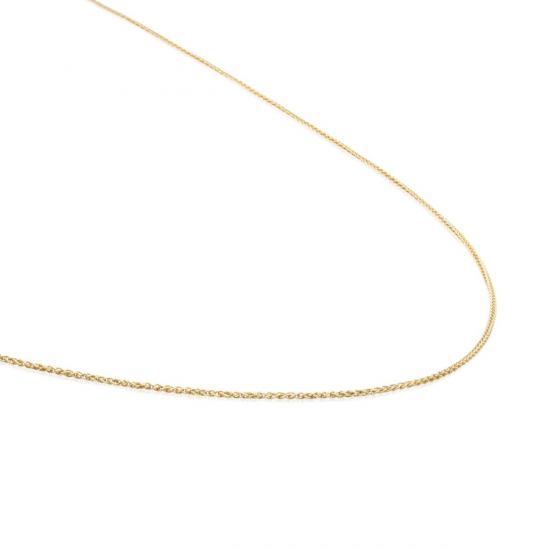 Sparkling Jewels  necklace wheat chain goldplated - 2011797