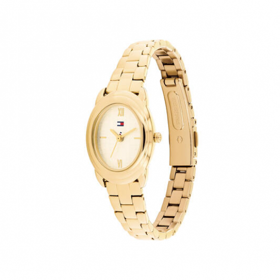 Tommy Hilfiger , goudkleurig dameshorloge Demi met ovale kast - 2011810