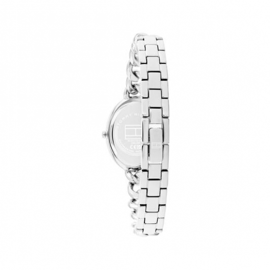 Tommy Hilfiger ,  dameshorloge Demi met ovale kast en roze plaat en goudkleurige wijzers - 2011811