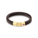 Tommy Hilfiger heren armband met donkerbruin leer - 2011814