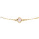 Verguld zilveren collier met paars/roze stenen - 2011816