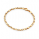 Verguld zilveren armband met om en om zirconia - 2011819