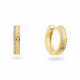 Zilver verguld oorringen met zirconia - 2011826