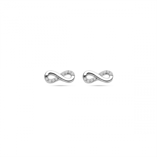 Zilveren oorknoppen infinity - 2011967