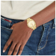Tommy Hilfiger dames horloge goudkleur met chrono plaat en stenen in de lunette - 2011991