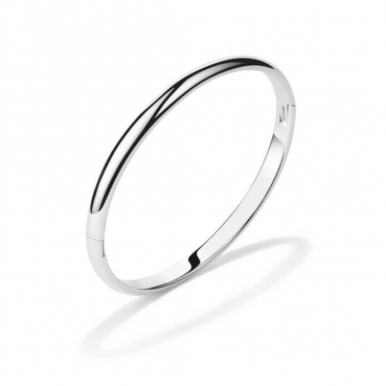 Zilveren bangle massief 64mm/6mm - 2011992