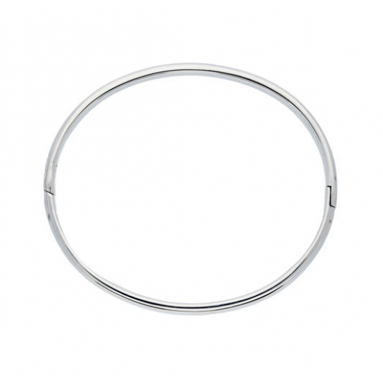 Zilveren bangle massief 64mm/6mm - 2011992