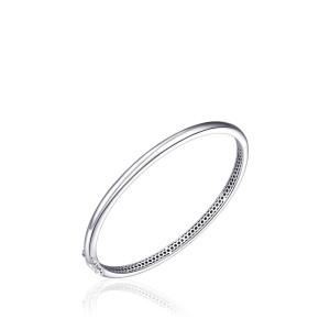 Zilveren bangle scharnier sluiting 64mm/4mm - 2011993