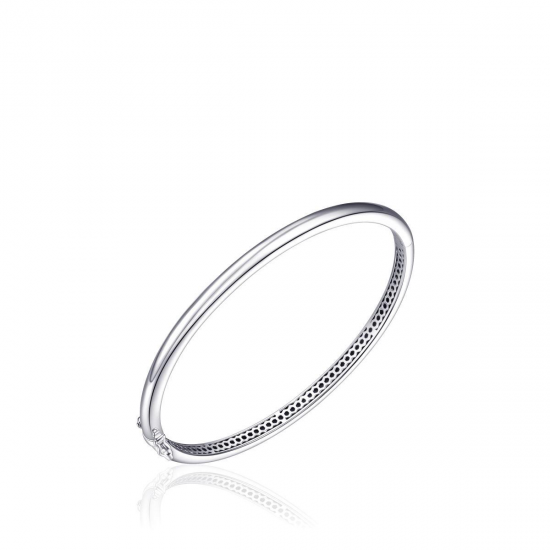 Zilveren bangle scharnier sluiting 64mm/4mm - 2011993