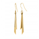 Boccia oorhangers verguld titanium - 2012026