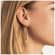 Boccia oorhangers verguld titanium - 2012026