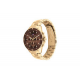Tommy Hilfiger horloge goudkleur met bruine chrono plaat en bezel - 2012027