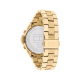 Tommy Hilfiger horloge goudkleur met bruine chrono plaat en bezel - 2012027