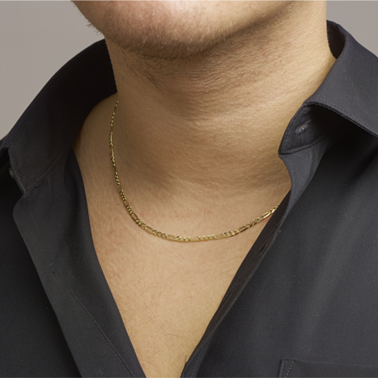gouden collier figaro 3,0 mm - 2011111