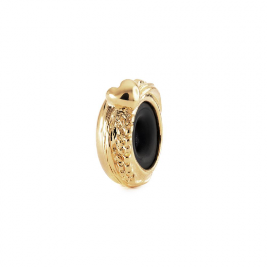 Trollbeads; hart van de oogst stopper, verguld - 2012134