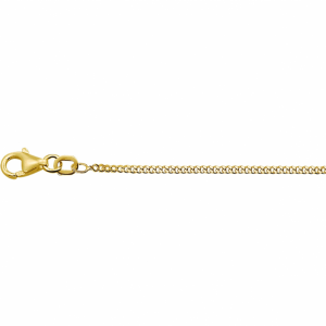 9k collier gourmette 4 zijdes geslepen 1,4 mm - 2011484