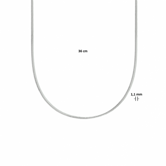 collier gourmette 4-zijdes geslepen 1,1 mm - 2009885