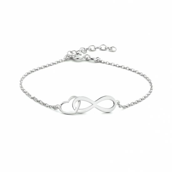 armband infinity en hart 16 + 3 cm - 2009584