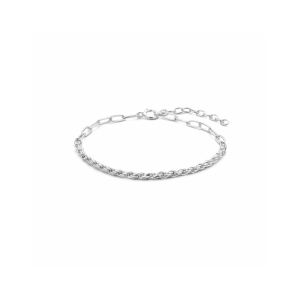 armband paperclip en koord 2,8 mm 16 + 3 cm - 2009222