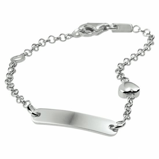 graveerarmband hart plaat 4,0 mm - 2009144
