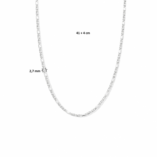 collier valkenoog met tussenstuk 2,7 mm 41 + 4 cm - 2010769