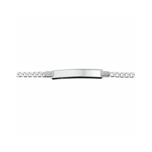 graveerarmband gourmette 4 zijdes geslepen plaat 5,0 mm 16 cm - 2011588