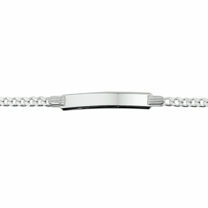 graveerarmband gourmette 4 zijdes geslepen plaat 5,0 mm 16 cm - 2011588