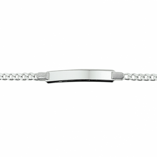 graveerarmband gourmette 4 zijdes geslepen plaat 5,0 mm 16 cm - 2011588