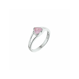 ring hart roze zirkonia - 2011238