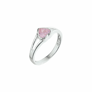 ring hart roze zirkonia - 2011238